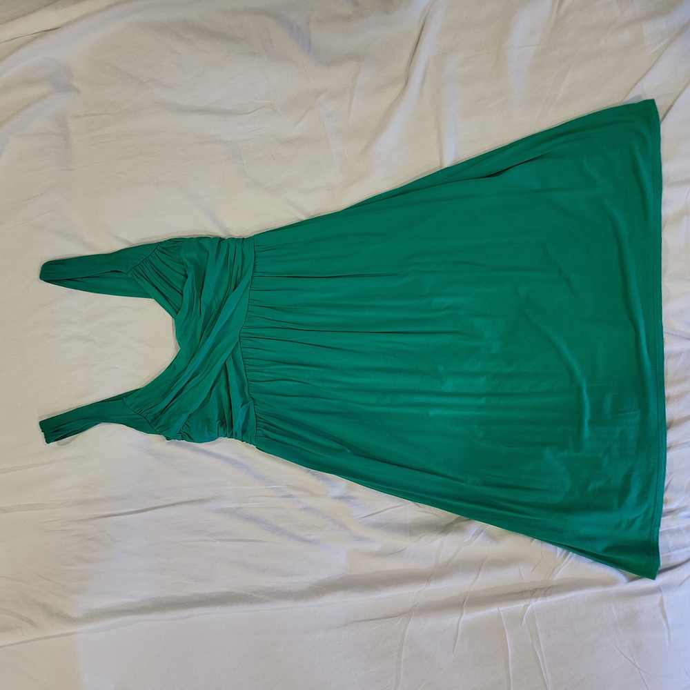 Max Studio knee length green dress, Med